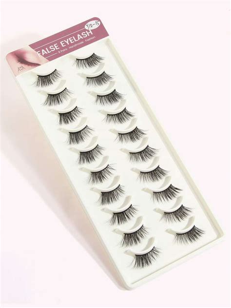 Pairs Extra Long Fake Eyelashes Shein Uk