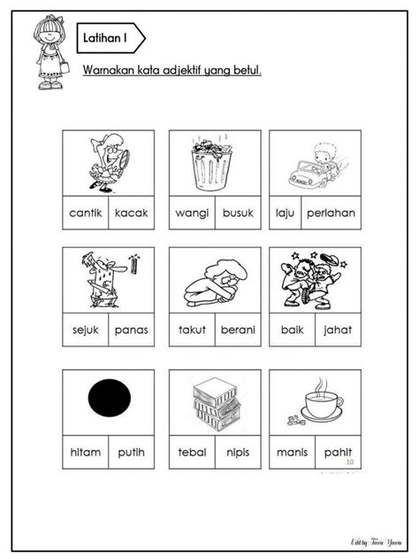 Kata Adjektif Interactive Worksheet Online Activities Activities For