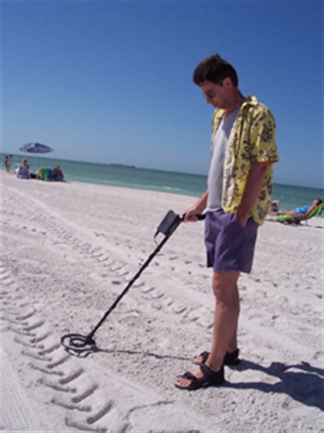 Metal Detecting on a Beach - Gold Prospecting Mining Equipment ...