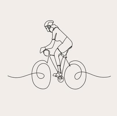 Bike Line Drawing Vector Art, Icons, and Graphics for Free Download