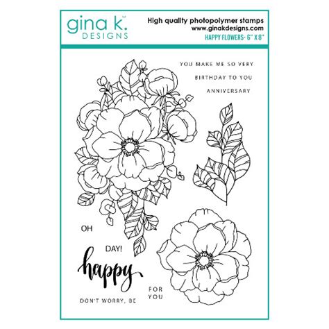 Gina K Designs Happy Flowers Parchment Down Under