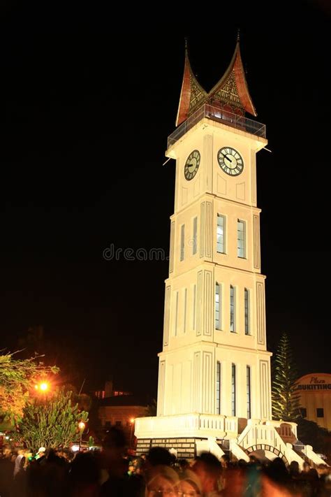 Bukittinggi City Clock Tower West Sumatra Indonesia Stock Image