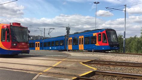 Stagecoach Sheffield Supertram Passing The Nunnery Tram Depot On