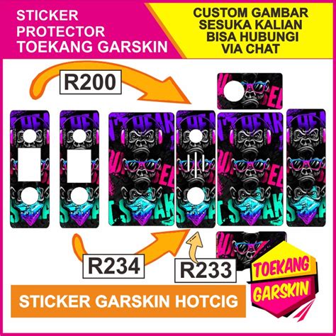 Jual STICKER GARSKIN HOTCIG R200 R233 DAN R234 SPECIAL EDITION 04