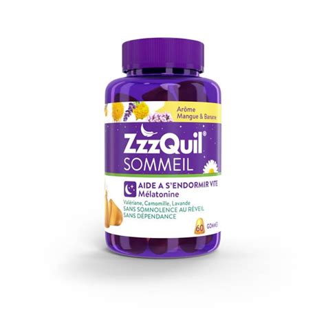 Zzzquil Sommeil Gummies Mangue Et Banane M Latonine Plantes