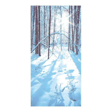 Banner Sunny Winter Forest Fabric 180x90cm Gillgrens Dekor