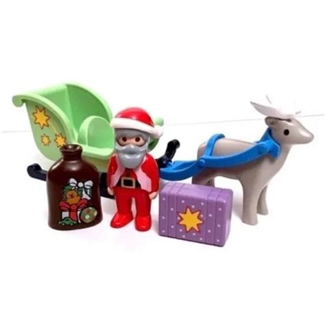 Le P Re No L Et Son Traineau Cerf Santa Gift V Hicules Playmobil