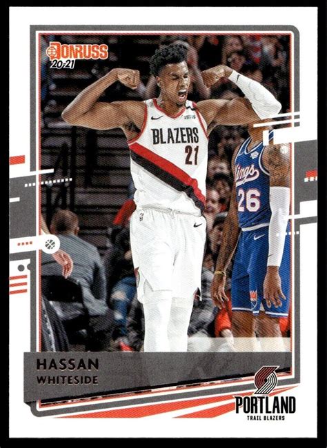 2020 21 Donruss Hassan Whiteside Portland Trail Blazers 66 EBay