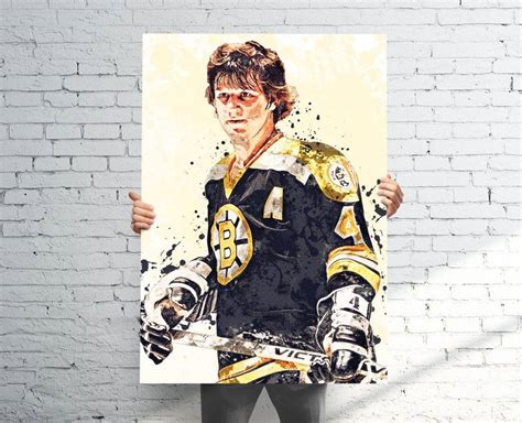 Bobby Orr Boston Bruins V Sports Art Print Hockey Sports Decor