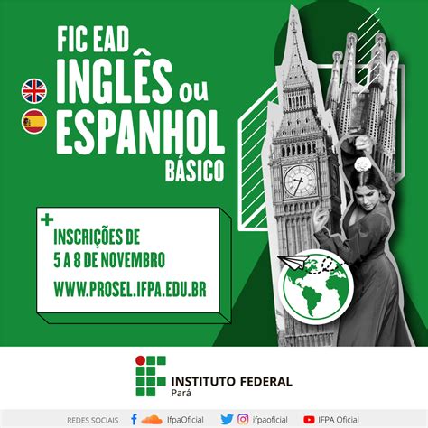 Ifpa Abre Inscrições Para Cursos Gratuitos De Inglês E Espanhol