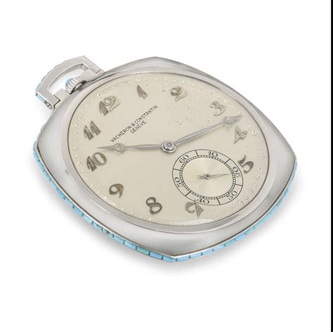 นาฬิกาพก Vacheron And Constantin Rock Crystal Turquoise ประมาณปี 1920