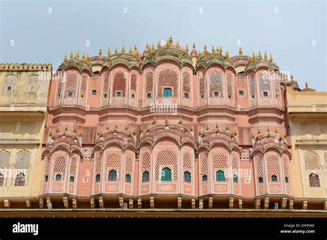 Part Of Hawa Mahal Wind Palace In Jaipur India Hawa Mahal Is