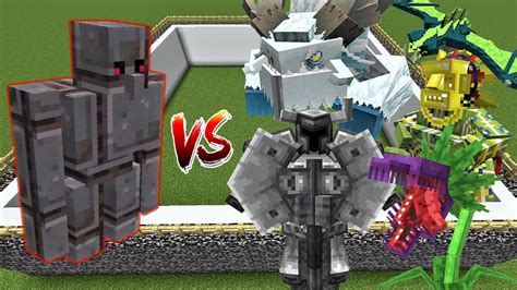 Netherite Golem Vs Mowzie S Mobs Minecraft Mob Battle Youtube