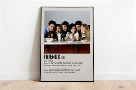 Friends Poster Friends Tv Series Poster Sitcom Poster Etsy