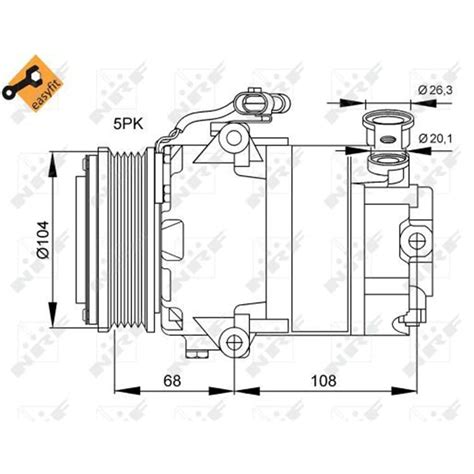 Nrf Kompressor Klimaanlage F R Opel Astra G Combo Corsa C Meriva A