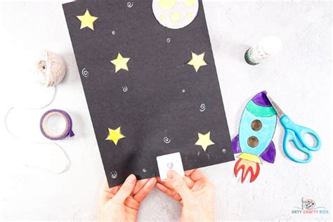 Flying Rocketship Craft Space Craft Arty Crafty Kids