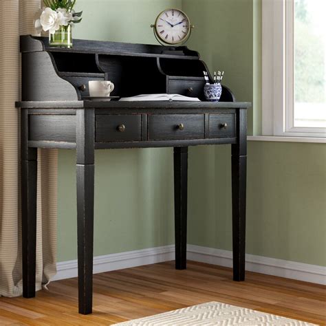 Small Writing Desk With Hutch / The small drawers do offer some storage ...