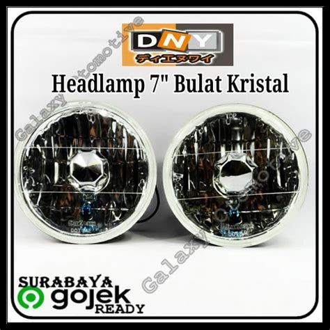 Jual Produk Terbaik Head Lamp Lampu Utama Type Bulat Kristal 7Inch