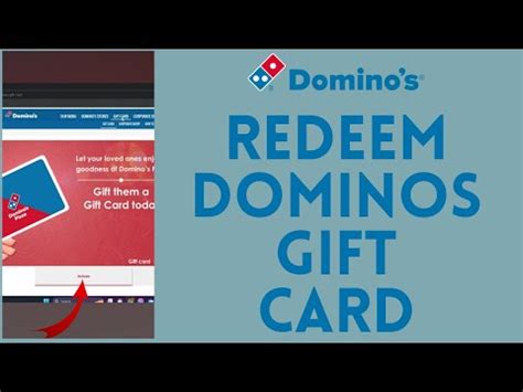 How To Redeem Dominos Gift Card Youtube