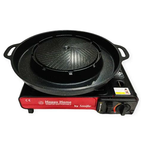 Jual Paket Kompor Gas Portable Happy Home Dan Sukiyaki Bulgogi Grill