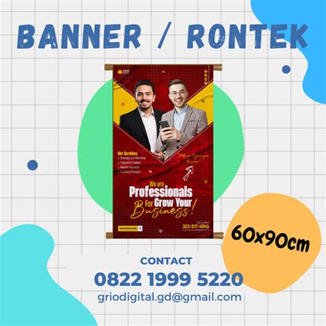 Jual Cetak Print Rontek Spanduk Banner Kampanye Caleg X Cm Flexi