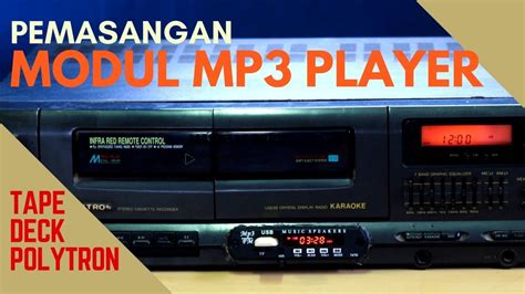 PEMASANGAN MODUL MP3 PLAYER TAPE DECK POLYTRON YouTube