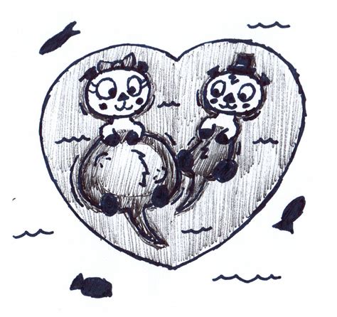 otter couple by eternalJonathan on DeviantArt