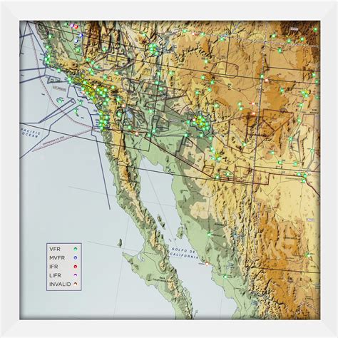 South West Usa Map With Leds Pilotmap