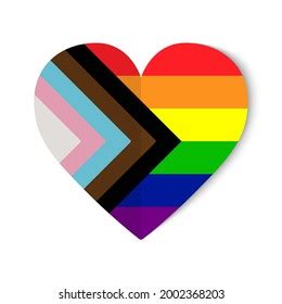 Pride Heart Vector Lgbtq Pride Flag Stock Vector (Royalty Free ...