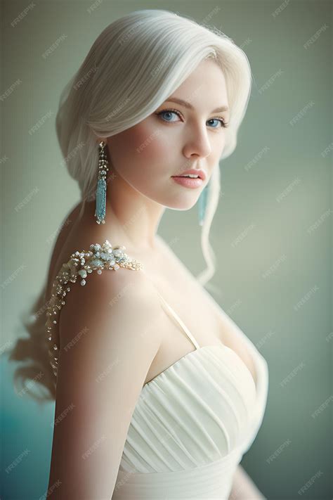 Premium Ai Image Woman Wearing White Dress