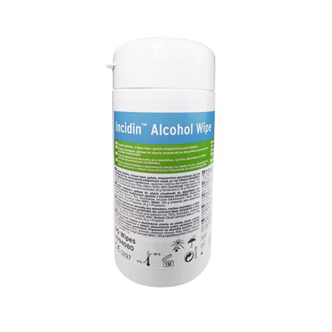 ECOLAB Incidin Alkohol Wipe Chusteczki TUBA Do Dezynfekcji 90szt