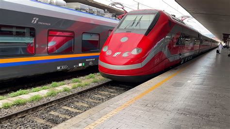 Rome, Italy 23.02.2024 High-Speed Train at Italian Station, Close-up of ...