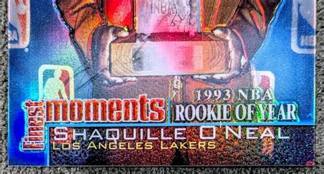 2000 SHAQUILLE ONEAL AUTOGRAPH REFRACTOR Topps Finest Moments Auto ROY