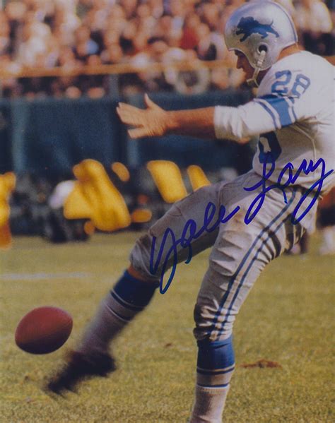 Autographed YALE LARY DETROIT LIONS 8x10 photo - Main Line Autographs