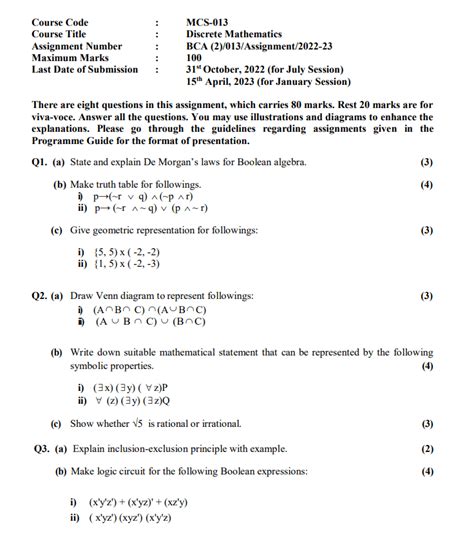 Mcs Discrete Mathematics Solved Assignment Techiya In