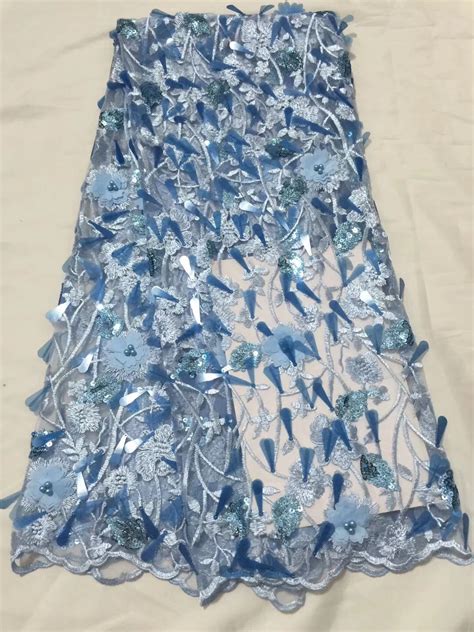 Aliexpress Buy Melody Organza French Laces Fabric D Sequins