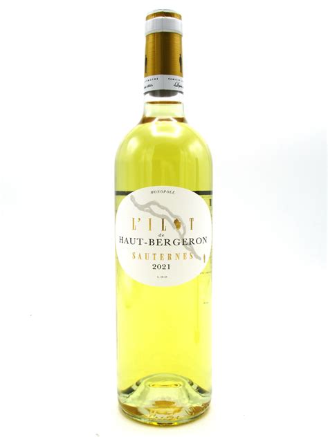 Sauternes LIlot De Haut Bergeron 2021 La Cave Saint Vincent