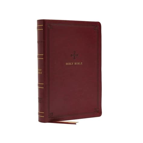 Nrsv, Catholic Bible, Standard Large Print, Leathersoft, Red, Comfort ...