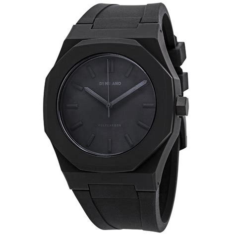 D1 Milano Polycarbon Black Dial Mens Watch Pcrj01 D1 Milano