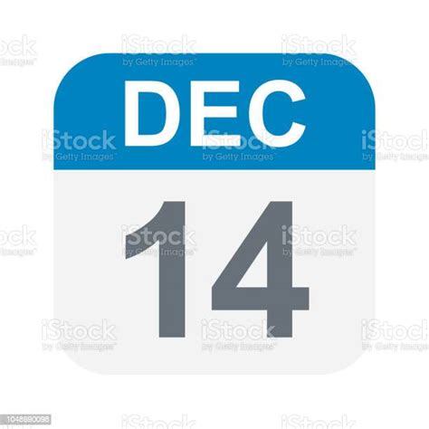 12月14日日曆圖示向量圖形及更多14 號圖片 14 號 2018 2019 Istock