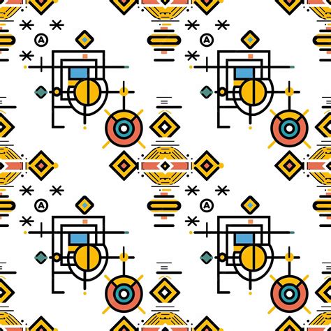 premium photo seamless pattern geometric design texture background