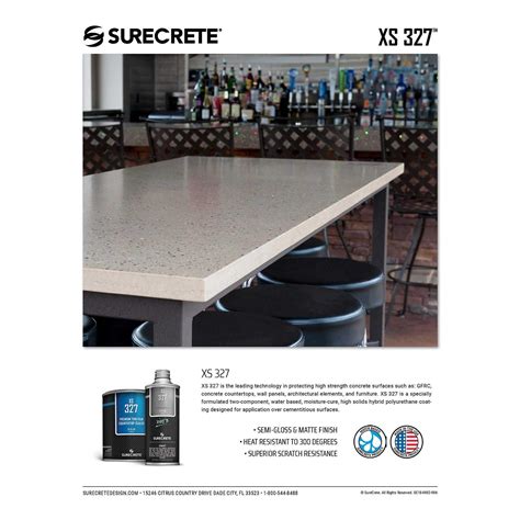 Surecrete Concrete Countertop Sealer Xs 327 Water Based Clear Coating Hardwares Online Store