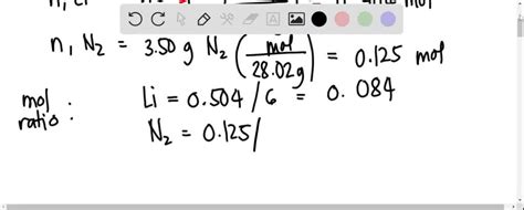 SOLVED Lithium And Nitrogen React In A Combination Reaction To Produce