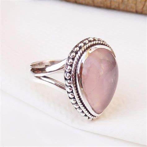 Rose Quartz Ring – Stone Zones