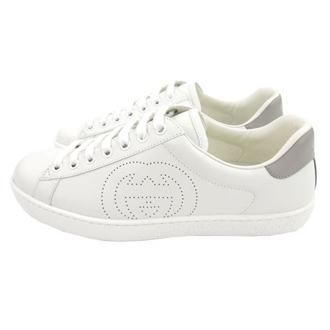 Gucci Ace With Interlocking G Sneakers White Onu