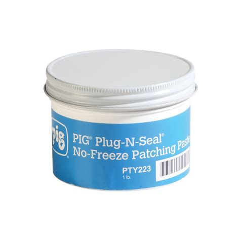 pig plug  seal  freeze patching paste   lb container gray