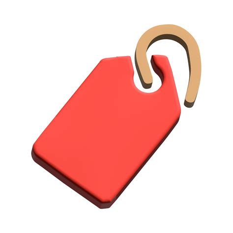 price tag discount icon 3D 17339015 PNG