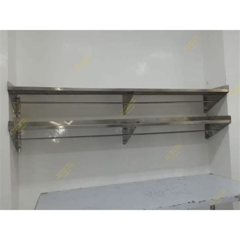 jual wall shelfrak dinding stainless solidpipeperforated kuat kokoh
