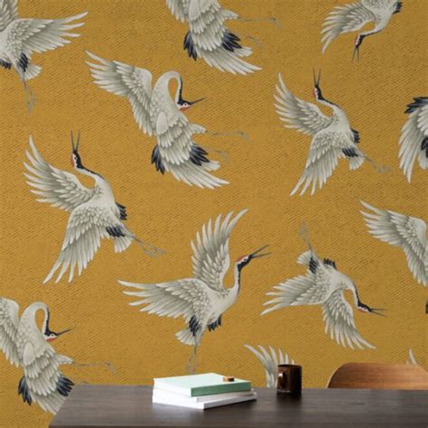 Birds Figured Wall Mural Wallpaper