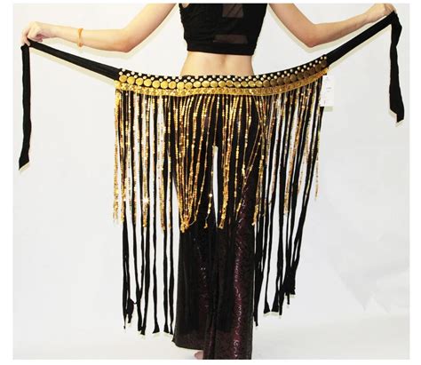 Tribal Belly Dance Clothes Gypsy Costume Accessories Long Fringe Wrap